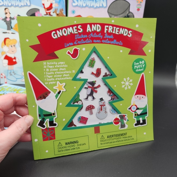 New Christmas Activity & Coloring Books, Frost the Snowman, Grinch & Gnomes - Picture 2 of 16